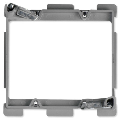 On-Q/Legrand Low-Voltage Swing Bracket with Quick/Click, 2-Gang